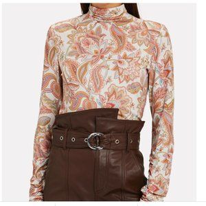 ZIMMERMANN Floral Paisley Turtleneck Top NWT